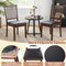 Costway Modern Dining Chair Set of 2/4 with Slanted High Backrest Wear-resistant PVC Leather
